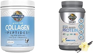 Garden of Life Grass Fed Collagen Peptides Powder Organic Vegan Sport Protein Powder