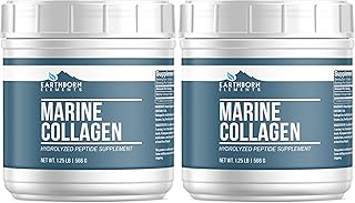 Earthborn Elements Hydrolyzed Marine Collagen Peptides Powder 1.25 lb, Pure & Undiluted, Dietary Supplement (Pack of 2)