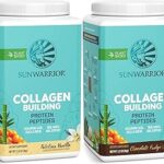 Chocolate & Vanilla Vegan Collagen Protein Powder Set | Bundle & Save | Plant Based Collagen Booster | Non-GMO No Added Sugar Soy or Dairy (40 Servings Chocolate, 40 Servings Vanilla)